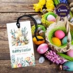 Wishing You a Happy Easter Gift Tag template