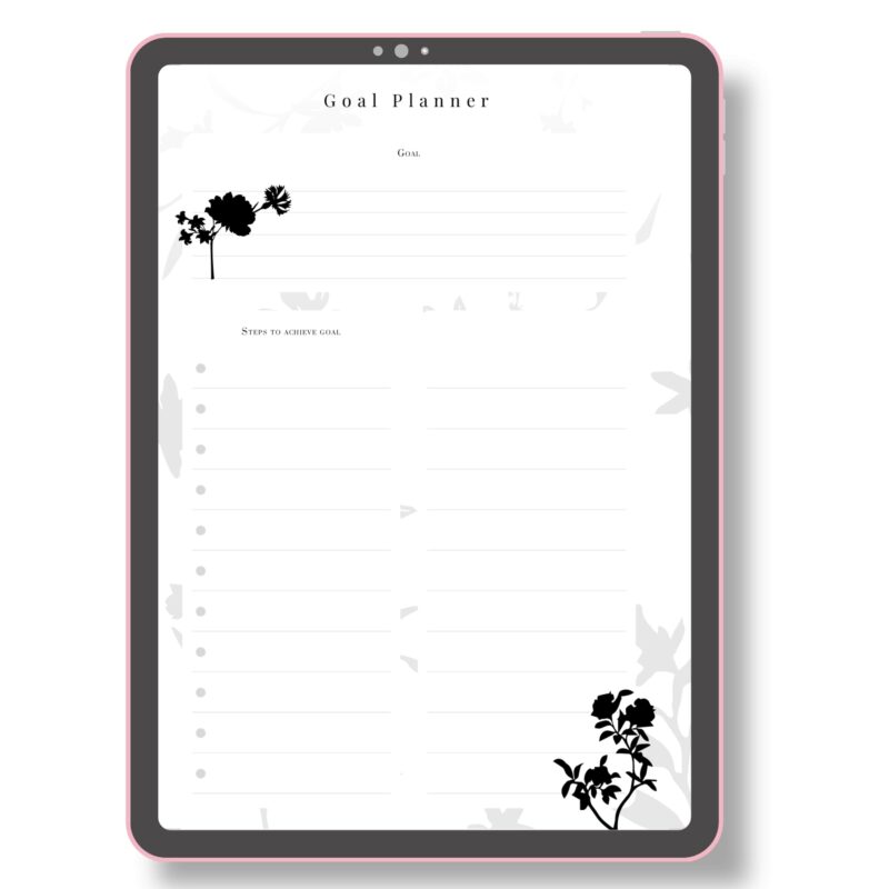 Goal Planner Printable – A5 Silhouette Page for Clear, Actionable Goal Setting - Image 7