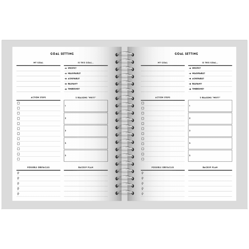 Goal Planner Printable – A5 Minimalist Goal Setting Page for Clarity and Action - Image 3
