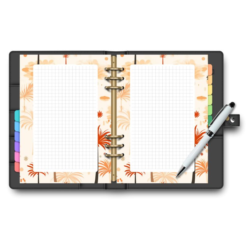 Organized note-taking with palm design