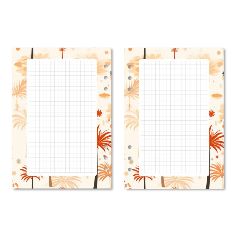 Eco-friendly printable grid notes