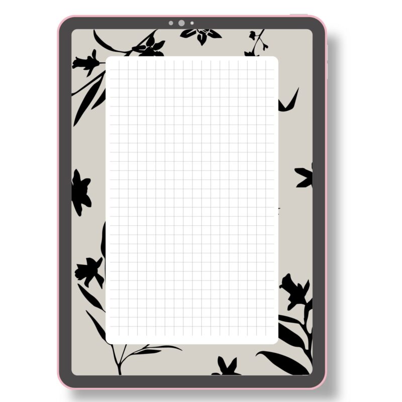 Grid Notes Printable A5 – Silhouette Design for Stylish Organization - Image 5