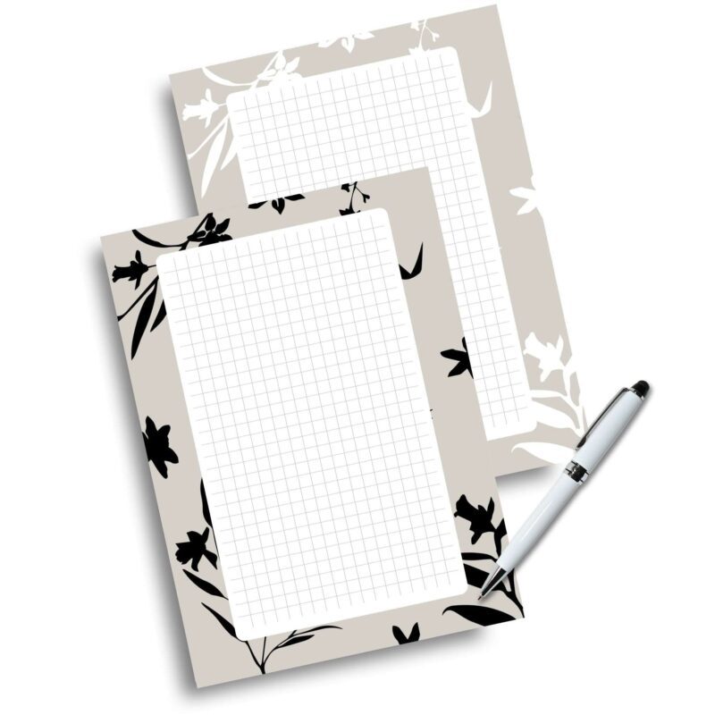 Stylish grid notebook for organization