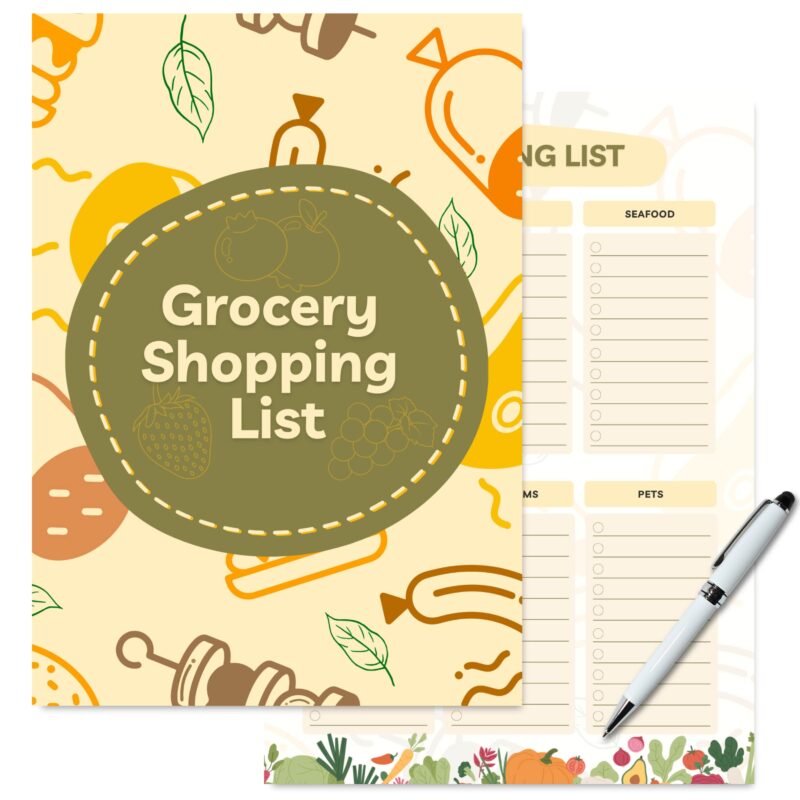 Downloadable grocery checklist PDF