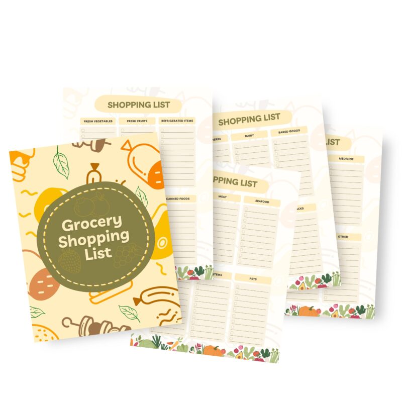 Printable grocery list for organized shopping