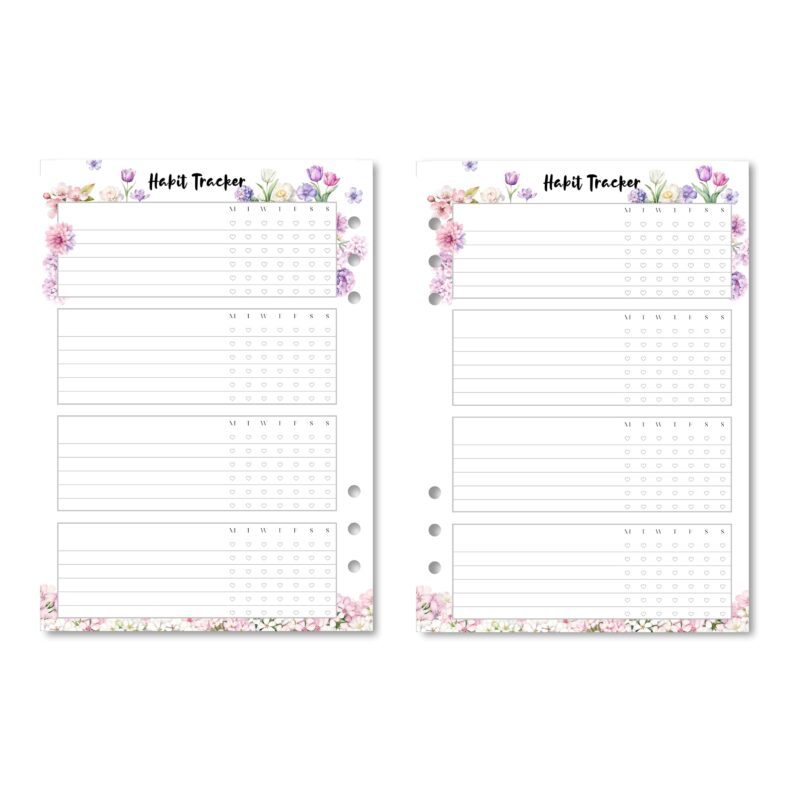Instant download habit tracker sheet