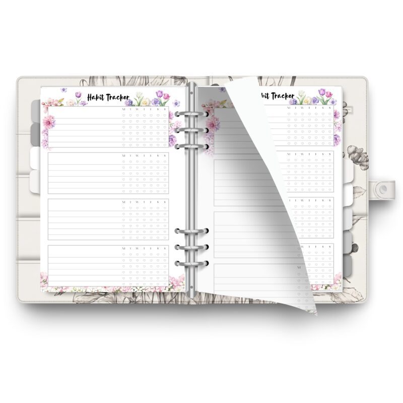 Printable weekly habit planner for motivation