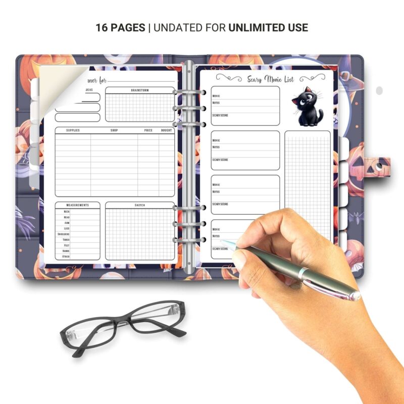 Halloween shopping planner PDF
