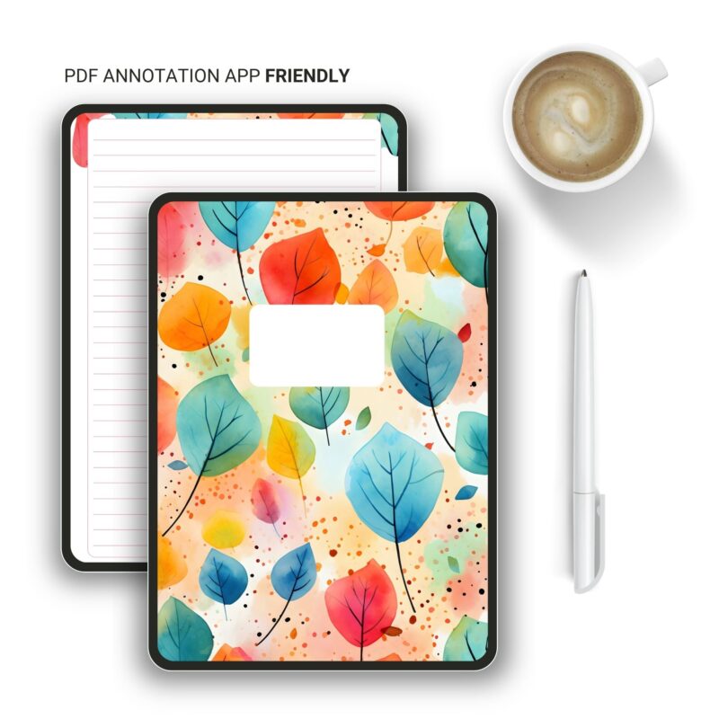 Instant download Hello Fall notebook