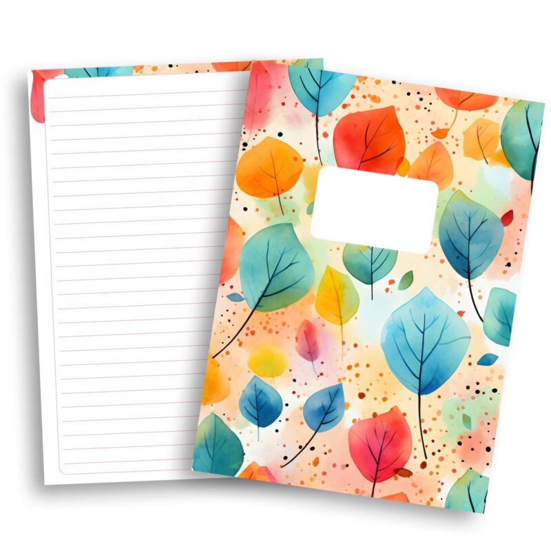 Fall themed printable notebook pages