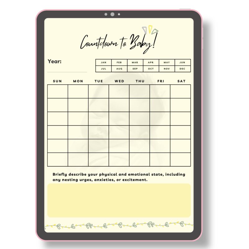 Pregnancy journal printable I’m Expecting