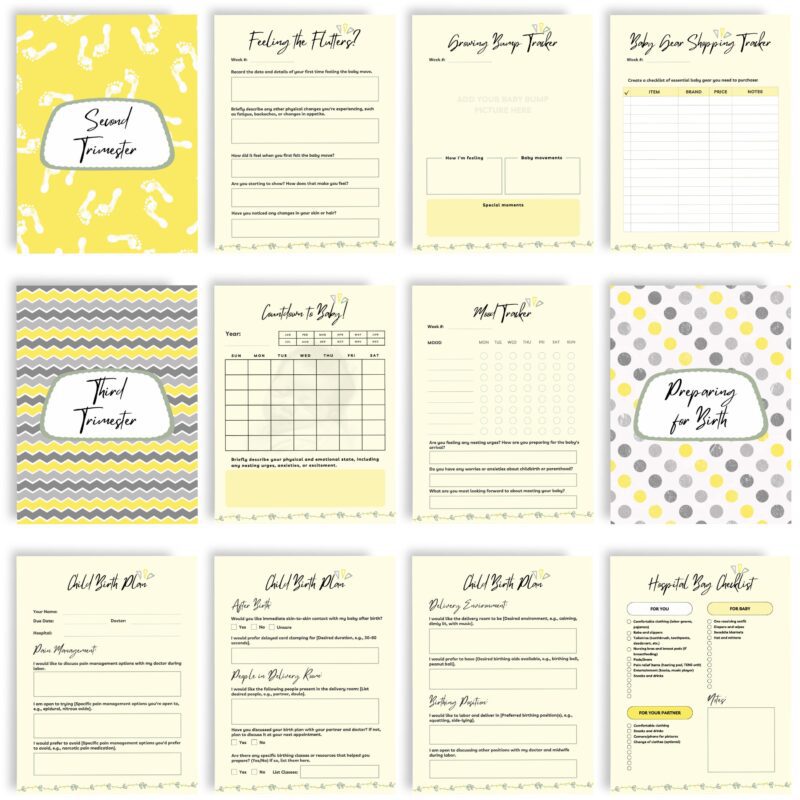 Pregnancy journal for baby gear planning