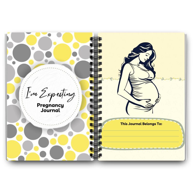 Pregnancy journal with weekly prompts
