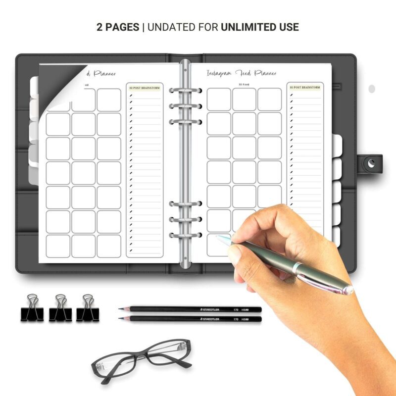 Cohesive Instagram feed planner printable