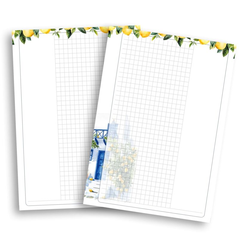 A5 printable graph pages for notes or sketches