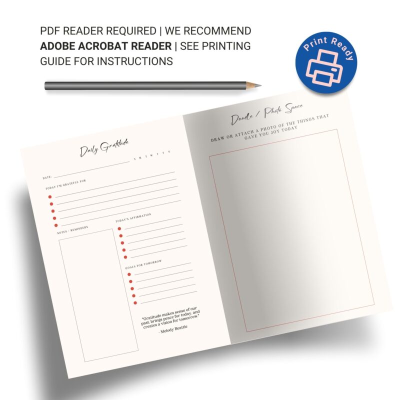 Journal space with affirmations and goal tracking