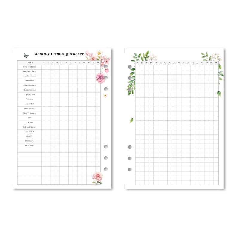 Checklist for organizing household cleaning tasks