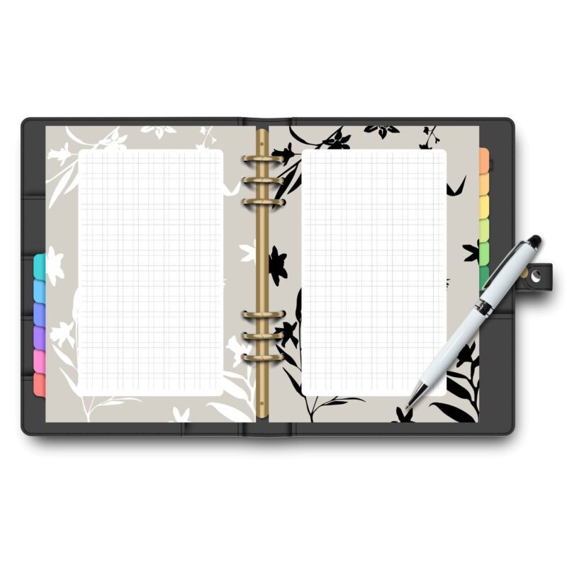 A5 size Moorish notes insert for journaling