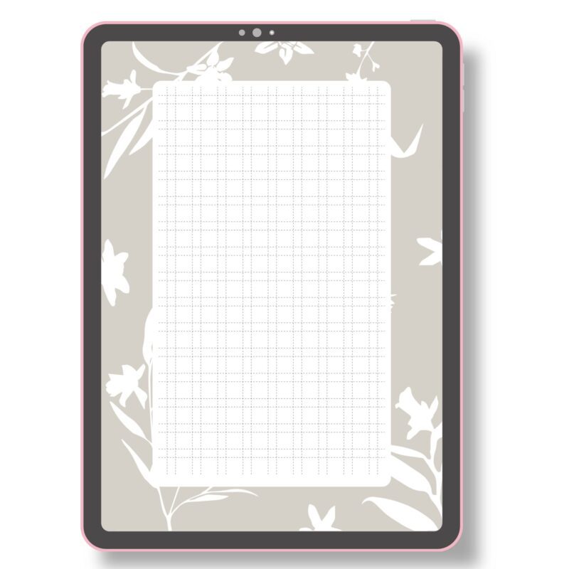 Minimal yet decorative printable note sheet