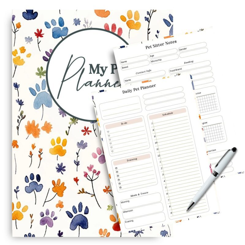 Pet Planner Bundle with vet visits and medication tracker