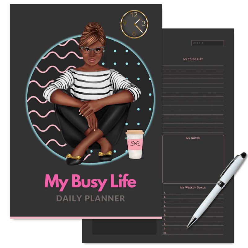 Dark mode to-do list and goals section