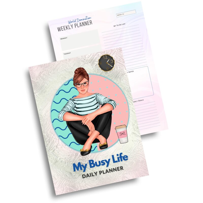 Letter size planner showing Monday daily layout