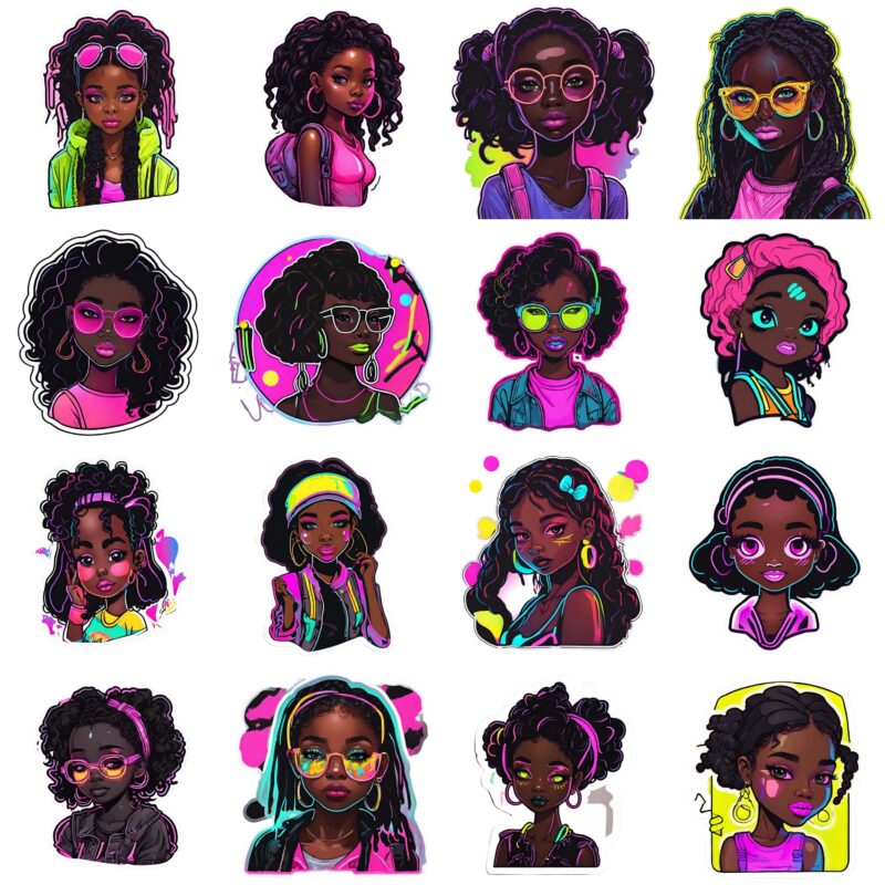 High-resolution PNG sticker samples