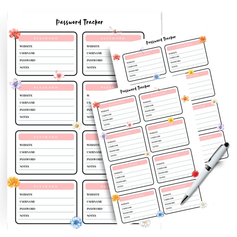 Floral password log for offline security