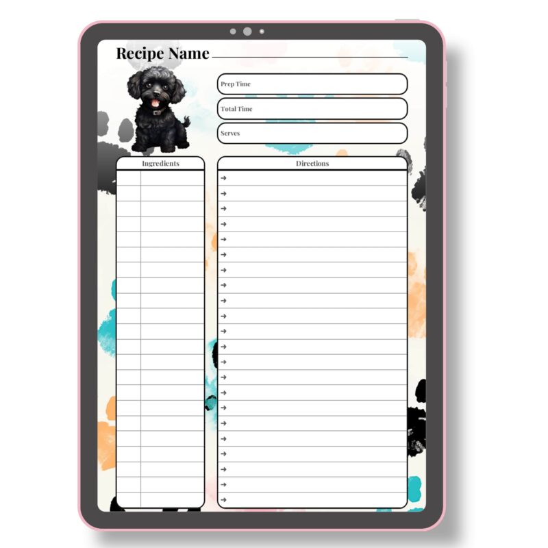Paws Pet Recipe Planner – A5 Printable PDF - Image 7