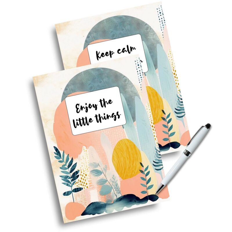 Printable boho abstract planner insert for dividers