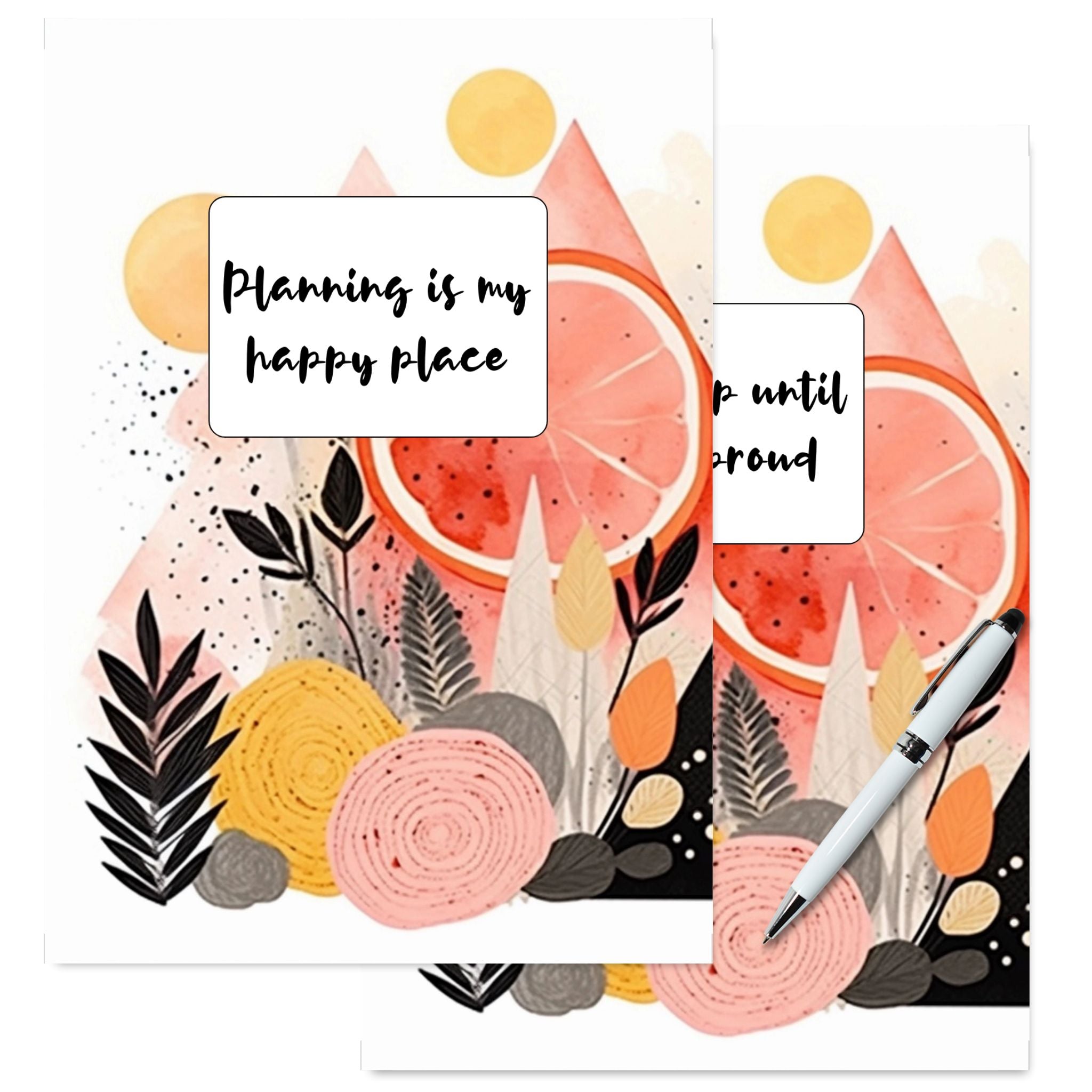 A5 Boho Planner Dashboard abstract divider pages