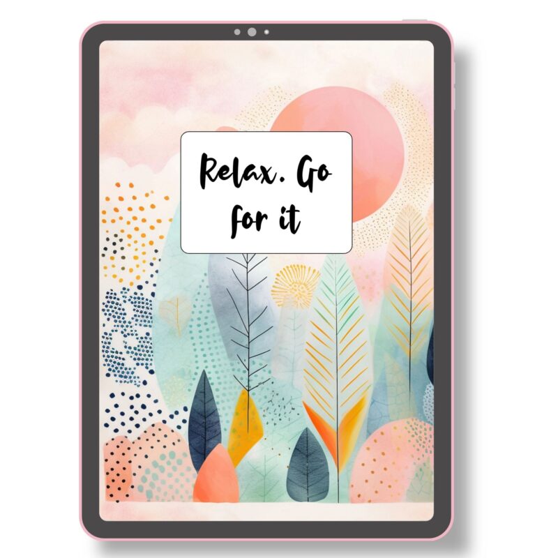 Boho planner dashboard for daily organization