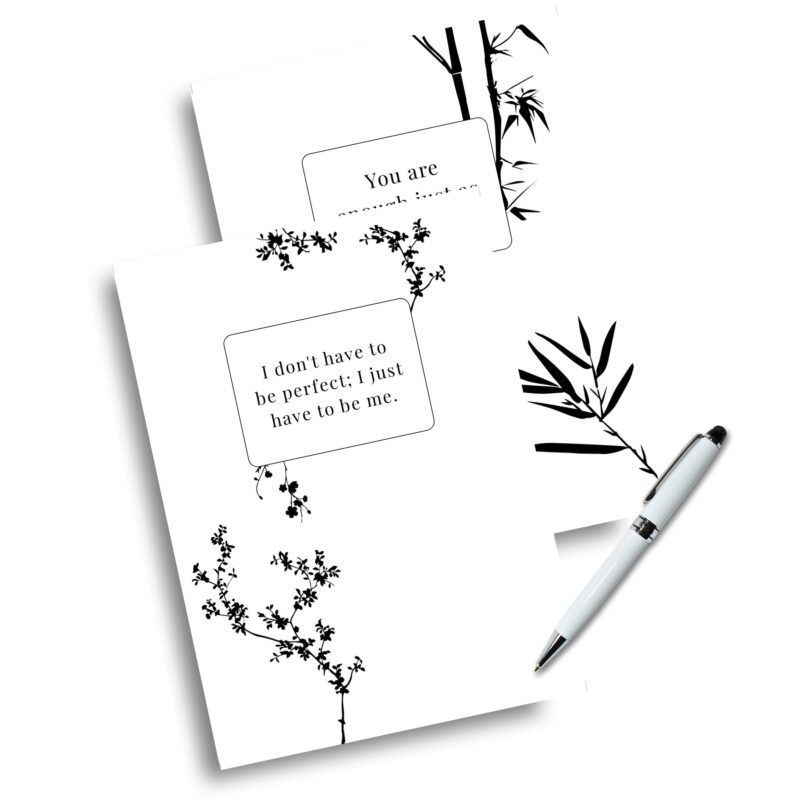 Printable silhouette planner dashboard insert