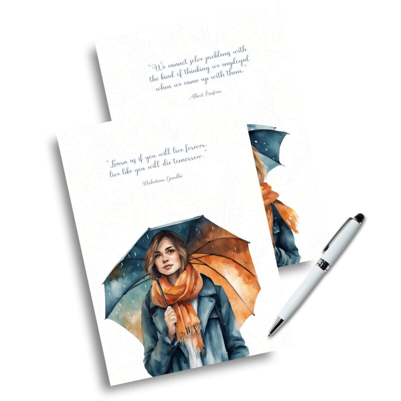 Printable autumn planner cover for organization