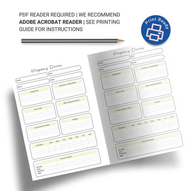 Pregnancy symptoms and memories tracker