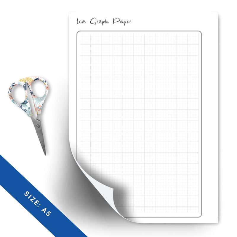 A5 minimalist graph paper planner pages