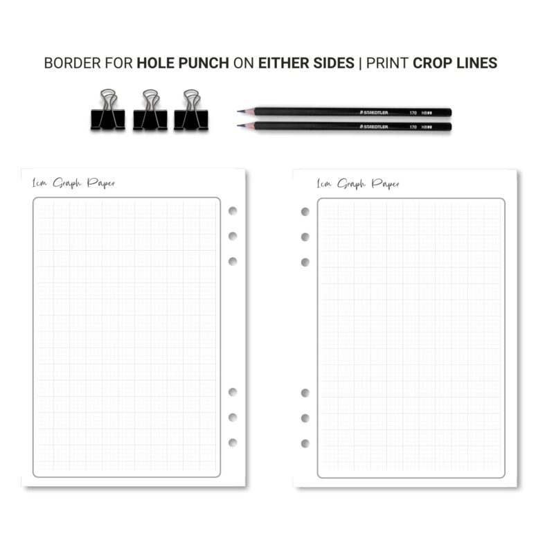 Minimalist graph paper for creative planning