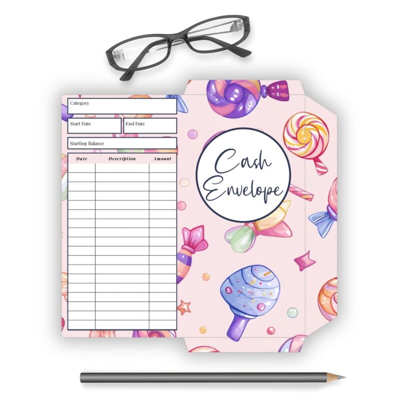 Budget system small 3x3 wallet envelopes