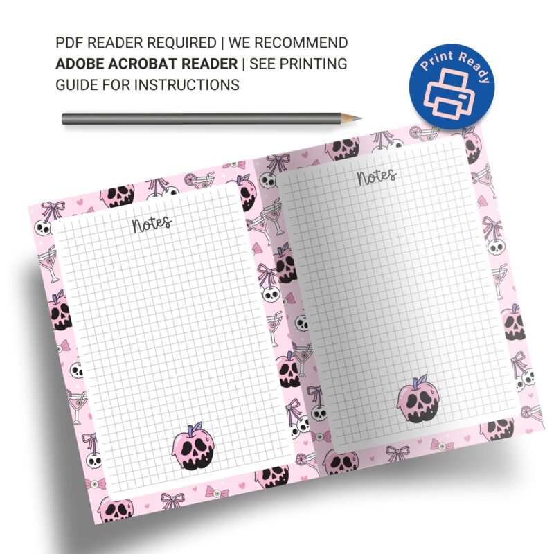 Printable Halloween to-do list page in planner