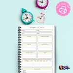 Pregnancy planner insert printable A5