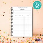 A5 Pet Medication Tracker printable PDF two page set