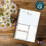 Undated Weekly Planner A5 pastel printable