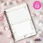 Notes To Dos Planner Insert with floral design