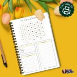 No Spend Challenge Planner Insert minimalist A5 design