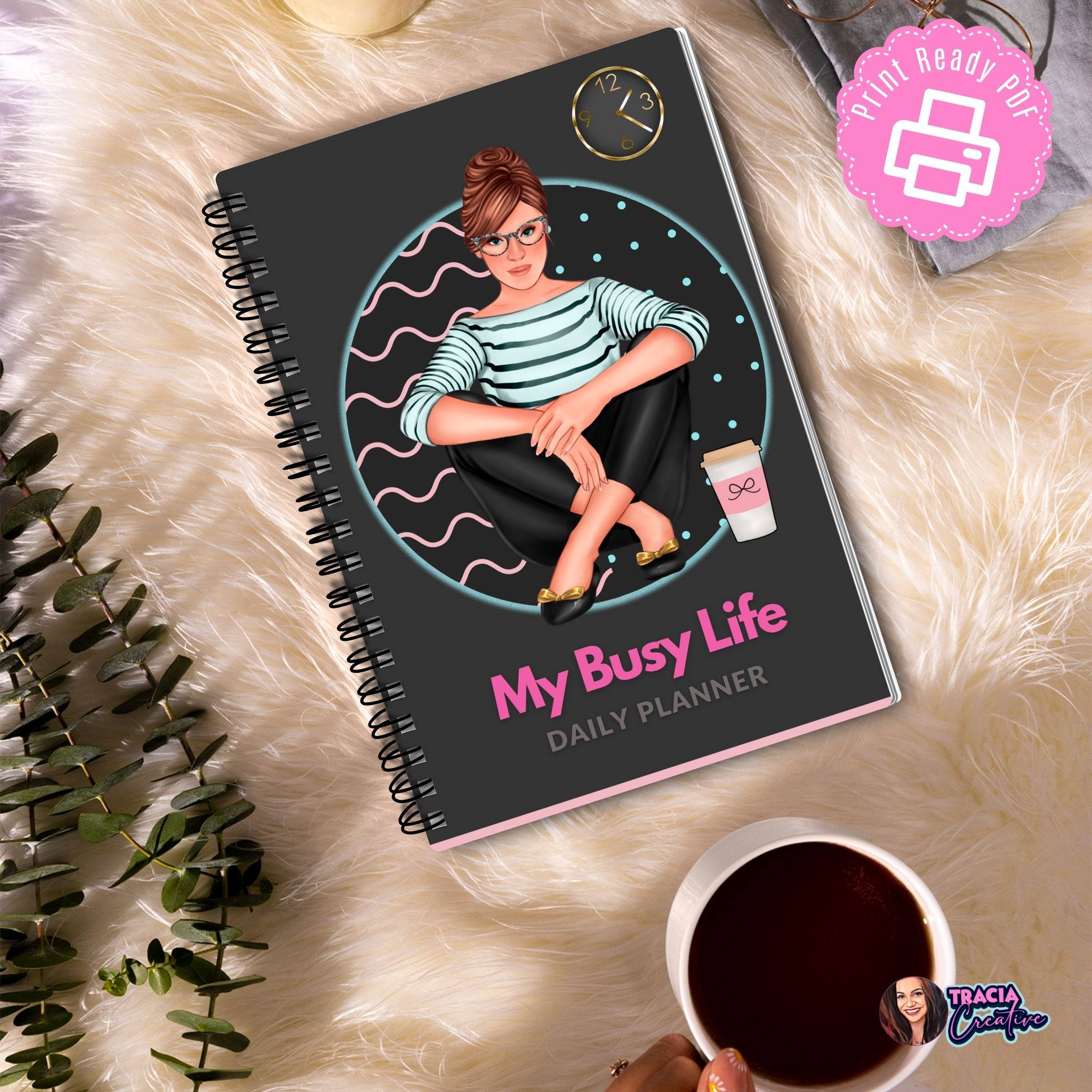 Weekly Planner Dark Mode cover page designs
