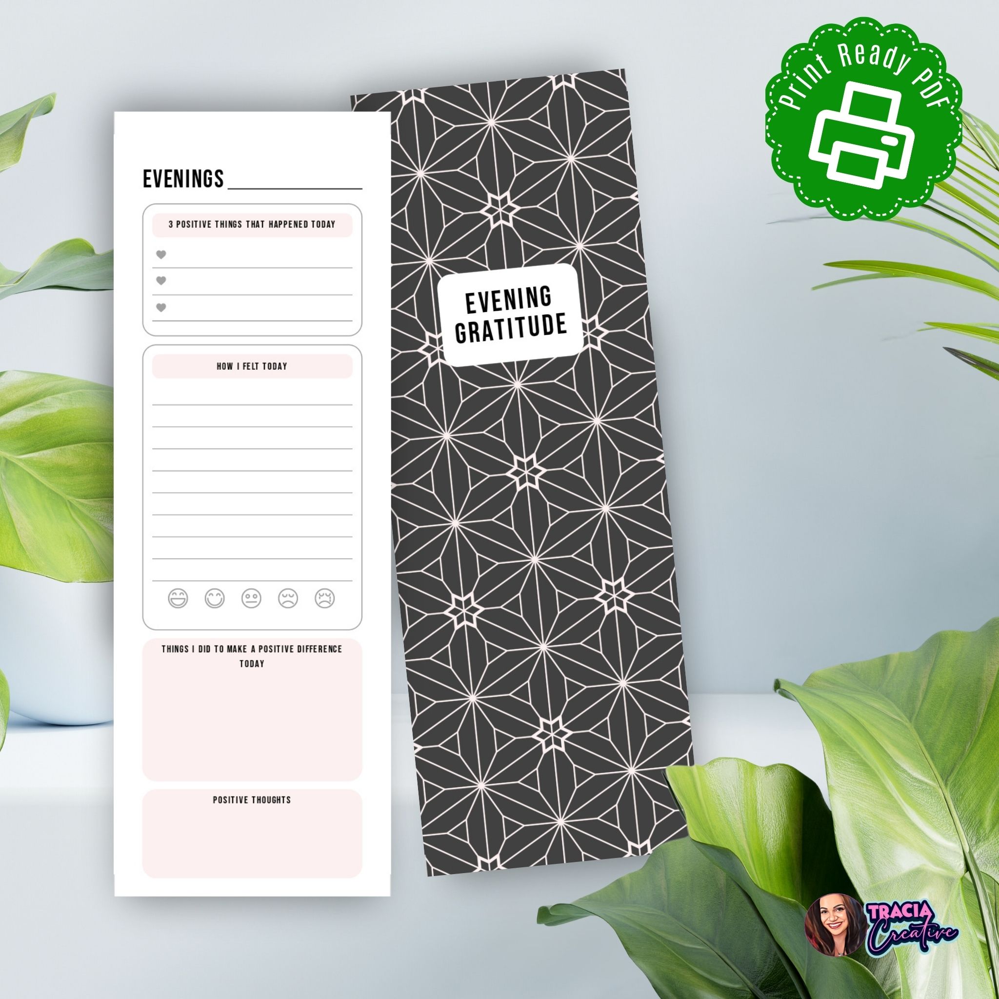 A5 Morning and Evening Gratitude Planner printable