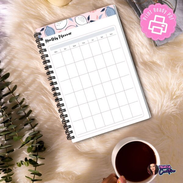 A5 Monthly Planner Insert printable PDF