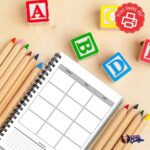 A5 Lesson Planner Printable for educators