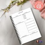 Goal planner Printable with action steps section